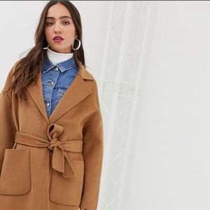 Mango tie waist coat Camel XS